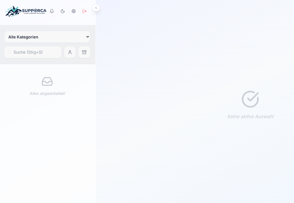 Supporca Dashboard Mockup